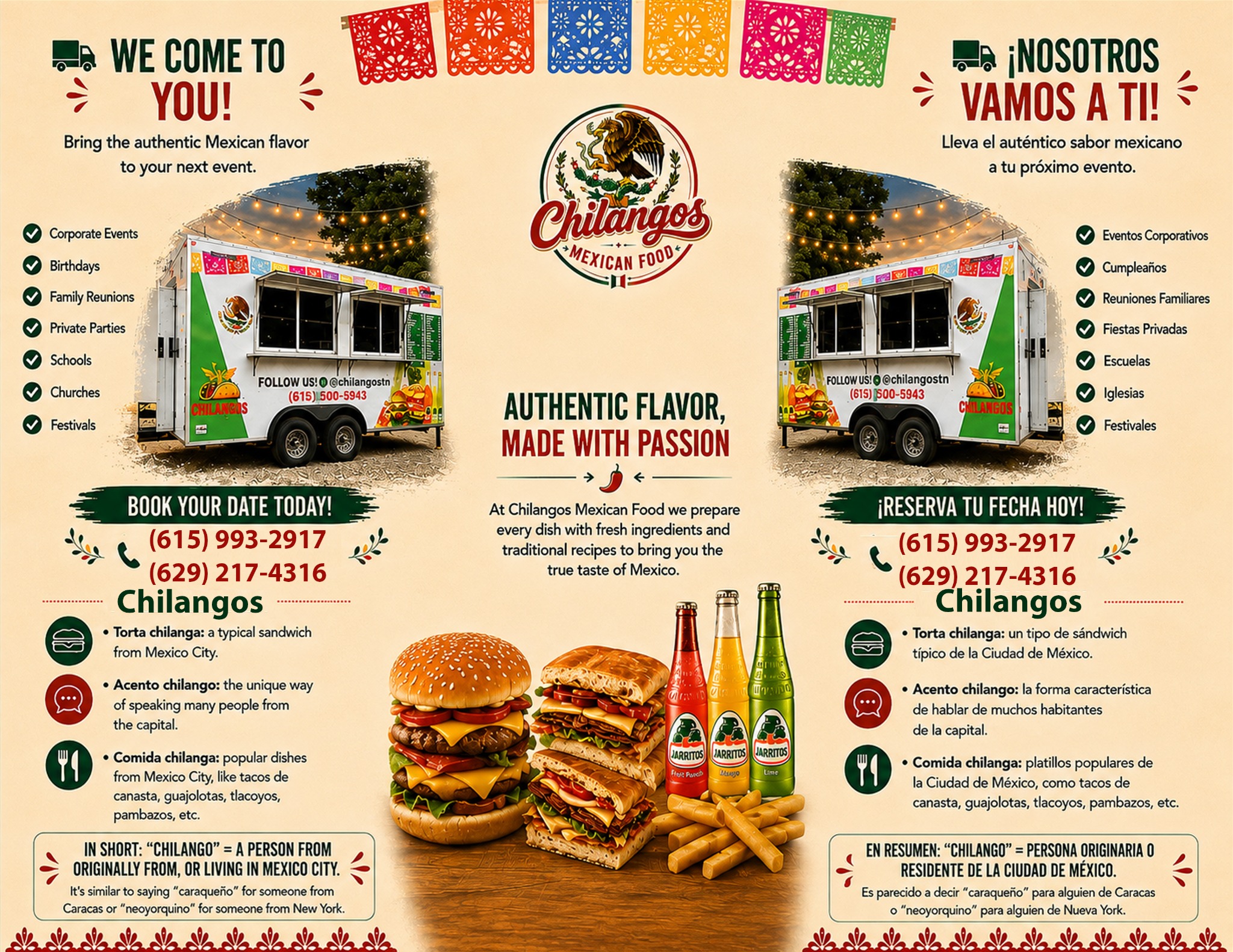 Food truck Chilangos en eventos